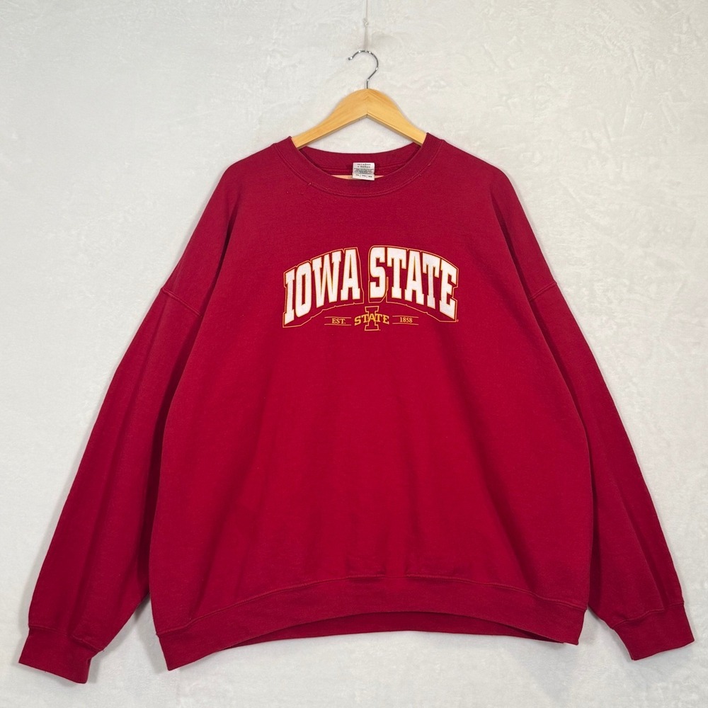 Gildan Red Iowa State University Sweatshirt 3XL